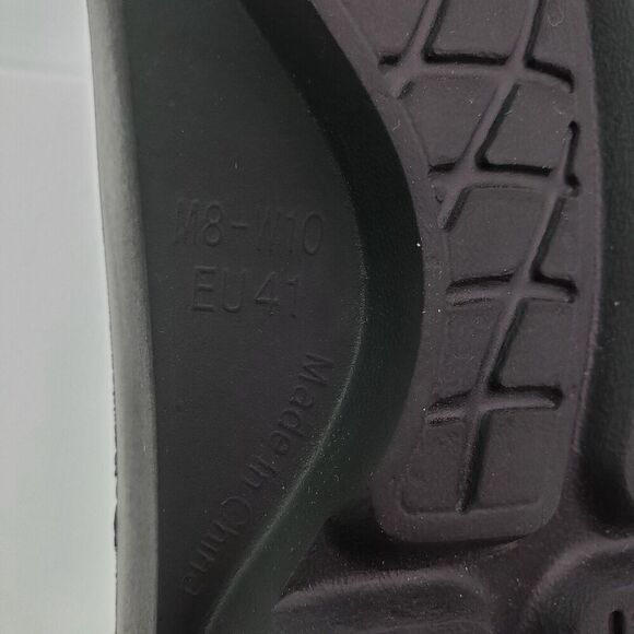 Aerosoles Mens Sz 8 Womens Sz 10 Black Slip On Recovery Thong Flip Flop Sandals - Picture 10 of 10